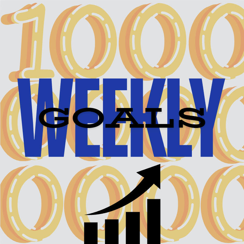 This Week&#39;s Goals ~~ Not a billions project, but this was the best place to do it. Songs close to goals that I&#39;m tracking on my super secret spreadsheet. 10M/50M/hundreds/billions. Changes weekly-ish.